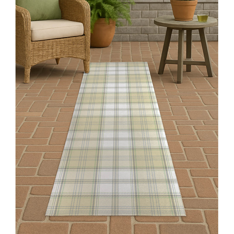 Tapis d'extérieur antidérapant Baid, Tapis de couloir 2 pi 6 po x 8 pi