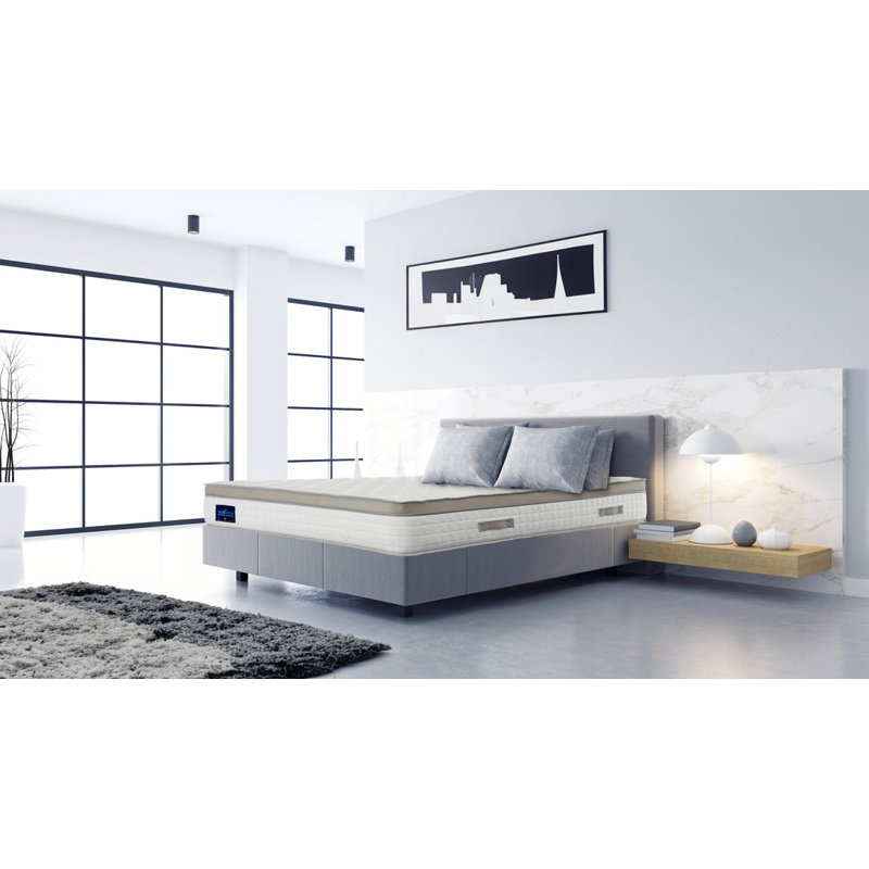 Winksleep Beige Hybrid Pocket Sprung Memory Foam Mattress – Medium-Firm, Breathable Euro Top, Small Double (4')