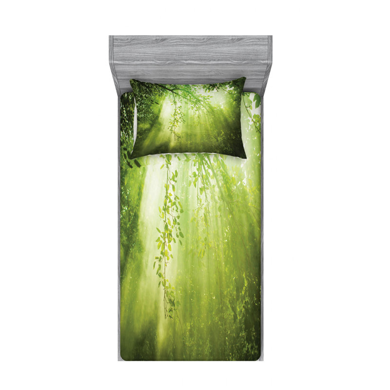 Microfiber Sheet Set, Twin Sheet Set with Fitted Sheet