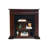 Nut-Brown Solid Wood Electric Fireplace