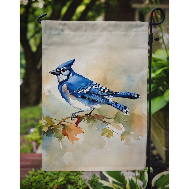 Drapeau de jardin bleu Jay_DAC3184