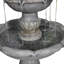 Fontaine de jardin extérieure à deux niveaux 48,4 "H