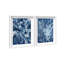 Blue Folliage Set Shadowbox Floral & Botanical Print by Oliver Gal, Black Frame, 10 x 15-1558418011-1558418020