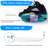 Floating Shoe Display Rack 6-Piece Set With Lights, Glowing Colour Changing Wall Rack
