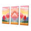 Tetbury - ensemble de reproductions d'art mural paysage abstrait-108314173-108314178