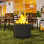 Outsunny Smokeless Fire Pit, 48.5cm Portable Wood Burning Firepit Dark Grey