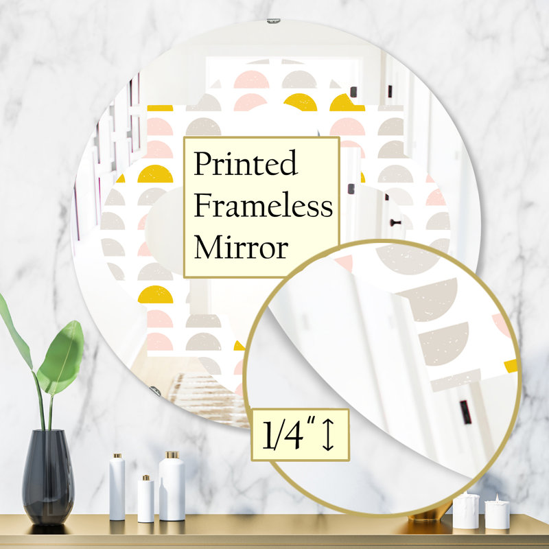 Miroir mural éclectique Quatrefoil, H 31,5 po x l po