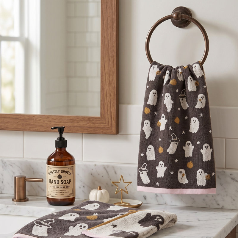 Fun Halloween Hand Towels 2pc Set