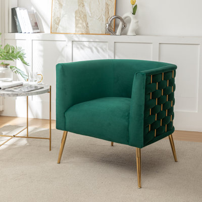 Cristen Velvet Barrel Chair
