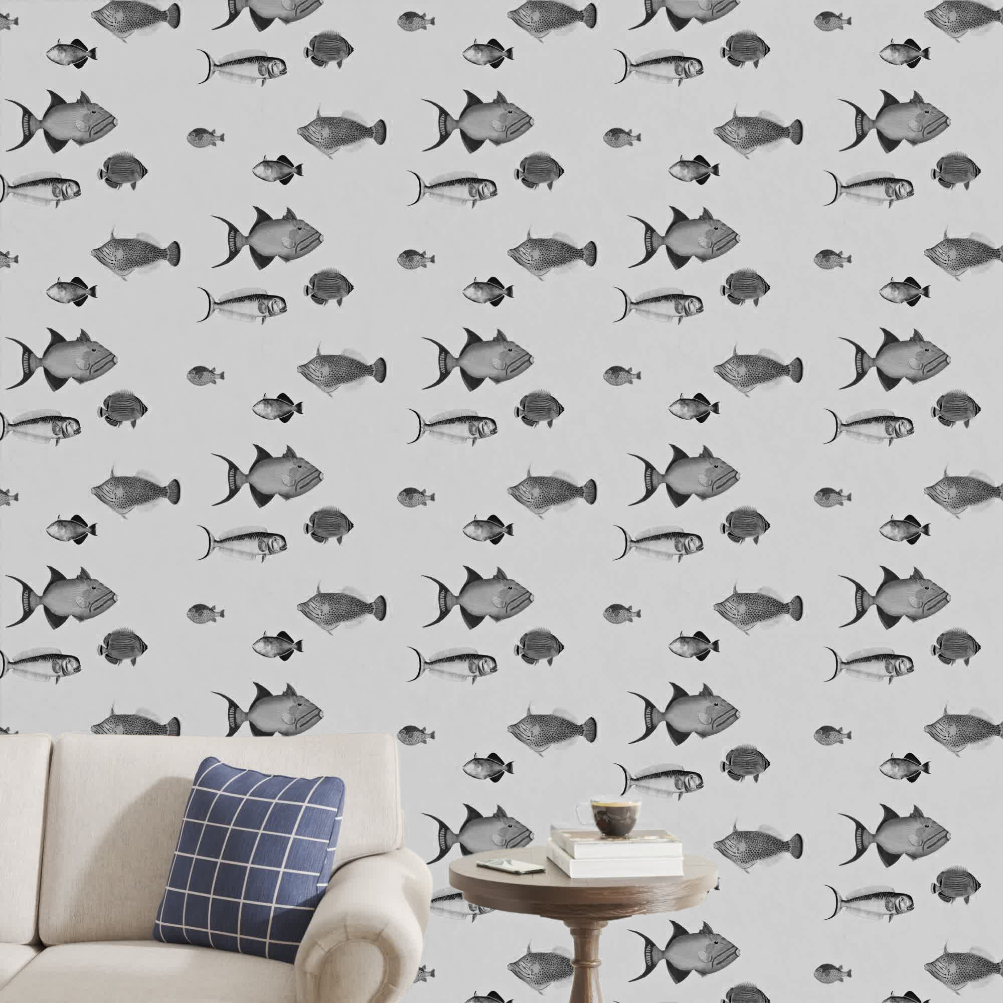 Kelsey Wallpaper, Gray