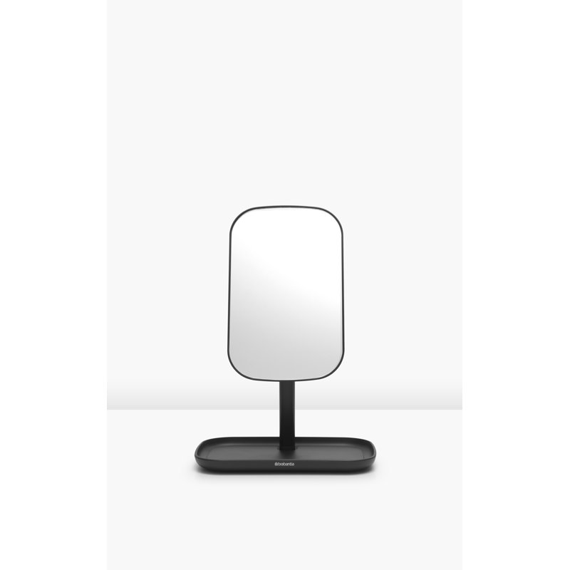 Miroir avec plateau de rangement Brabantia ReNew, Gris foncé