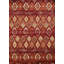 Tapis rouge à motif géométrique Randolph-23169920