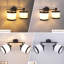 Burlap Semi Flush Mount