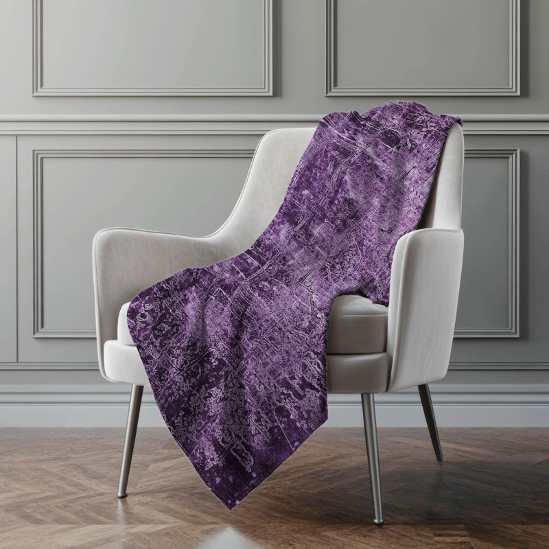 Jeté en sherpa Addison, Mauve