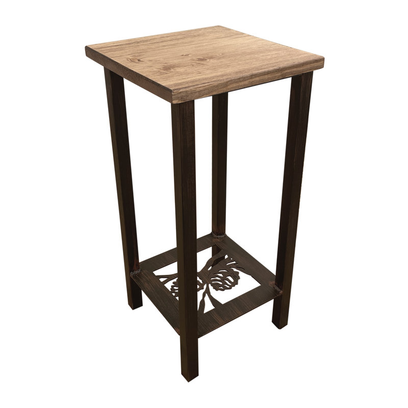 Kenlee Solid Wood Top End Table