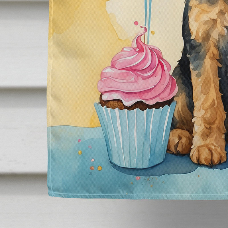 Drapeau «Happy Birthday House», Terrier brun