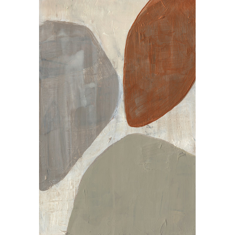 Three Stones II by Jennifer Goldberger - Painting on Canvas, 46cm H x 30cm W, Wrapped Canvas