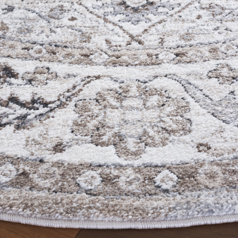 Alexius Opal Performance Oriental Rug, Round 6'7"