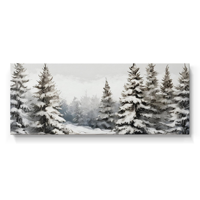 Série paysage - CCCCXV - Toile tendue avec châssis - Prêt à accrocher, H 20 po x l 50 po