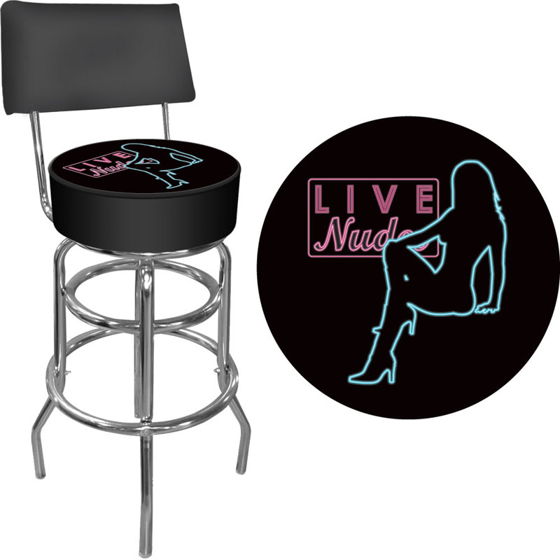 Tabouret tournant 31 ", Noir