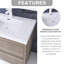 72 po Meuble-lavabo autoportant à double cuve-835177659