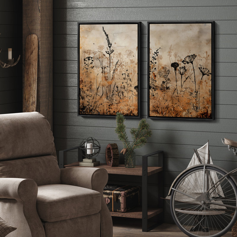 Art mural encadré rétro antique classique pour chambre à coucher, H 36 po x l 24 po, Noir
