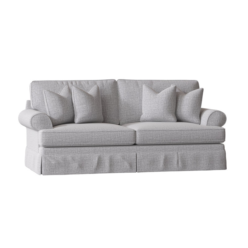 Brookner Upholstered 91'' Sofa, Zuma Pumice Textured Linen