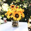 Arrangement floral tournesol dans un vase