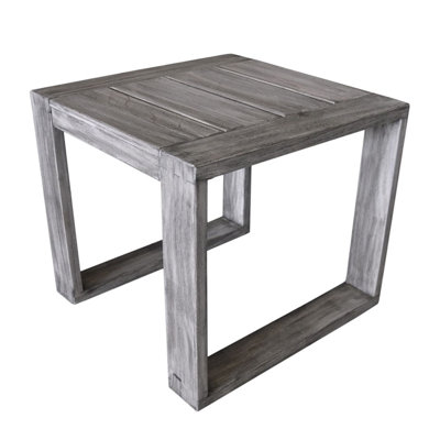 Asther Square Teak Outdoor Side Table , 17'' in. W 17'' in. D