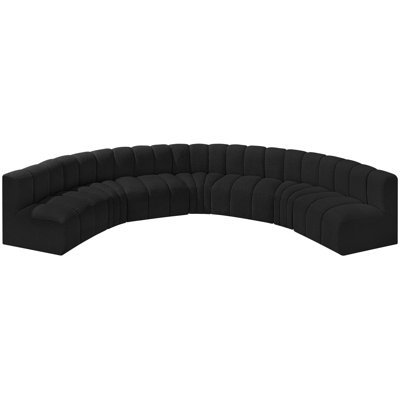 Hisa Upholstered Curved Sectional Reversible