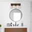 Éclairage pour meuble-lavabo noir moderne à 3 lumières à intensité variable Roksana