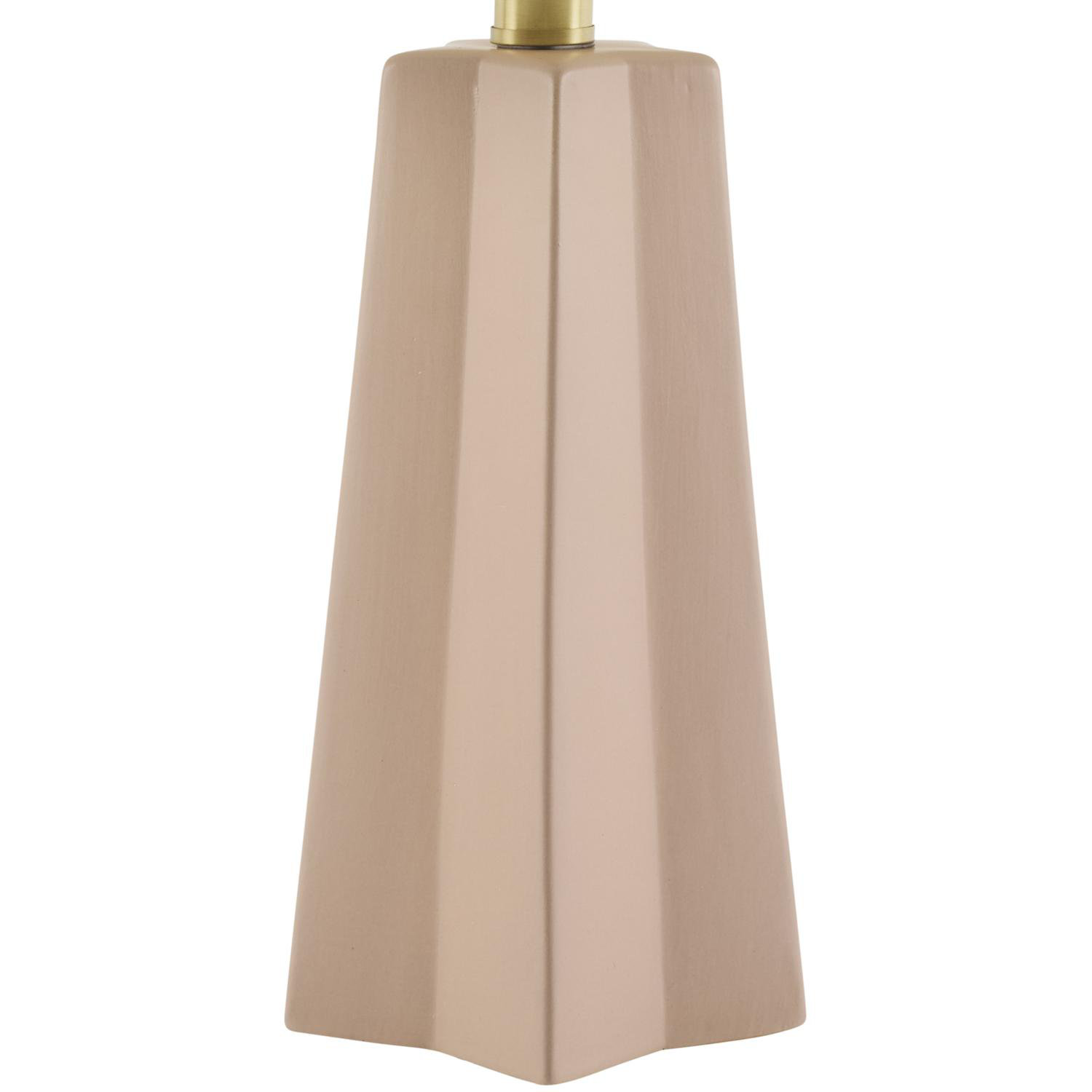 Magalie Ceramic Table Lamp, Pink, Cream