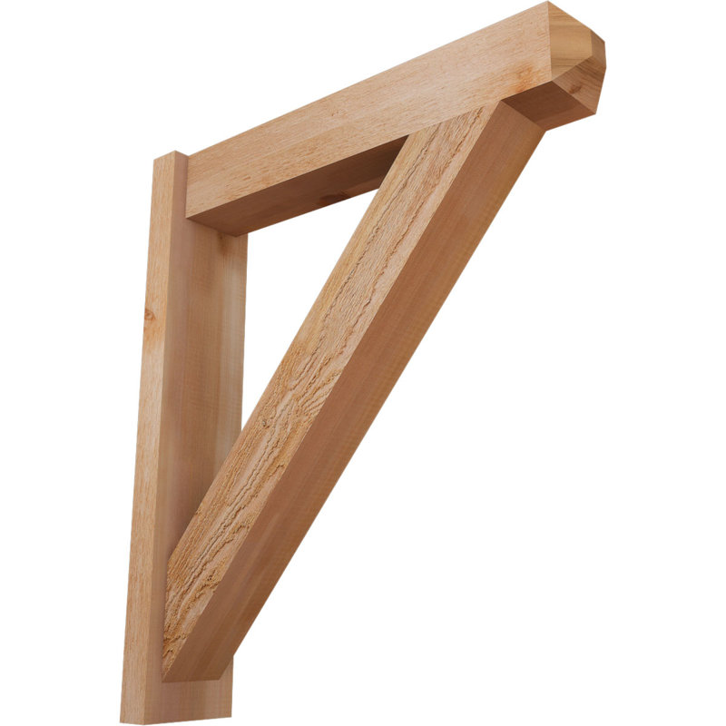 Artisan traditionnel en bois rustique, P 28 po x H 32 po, Cèdre rouge de l'Ouest de 6 po (sciage brut)