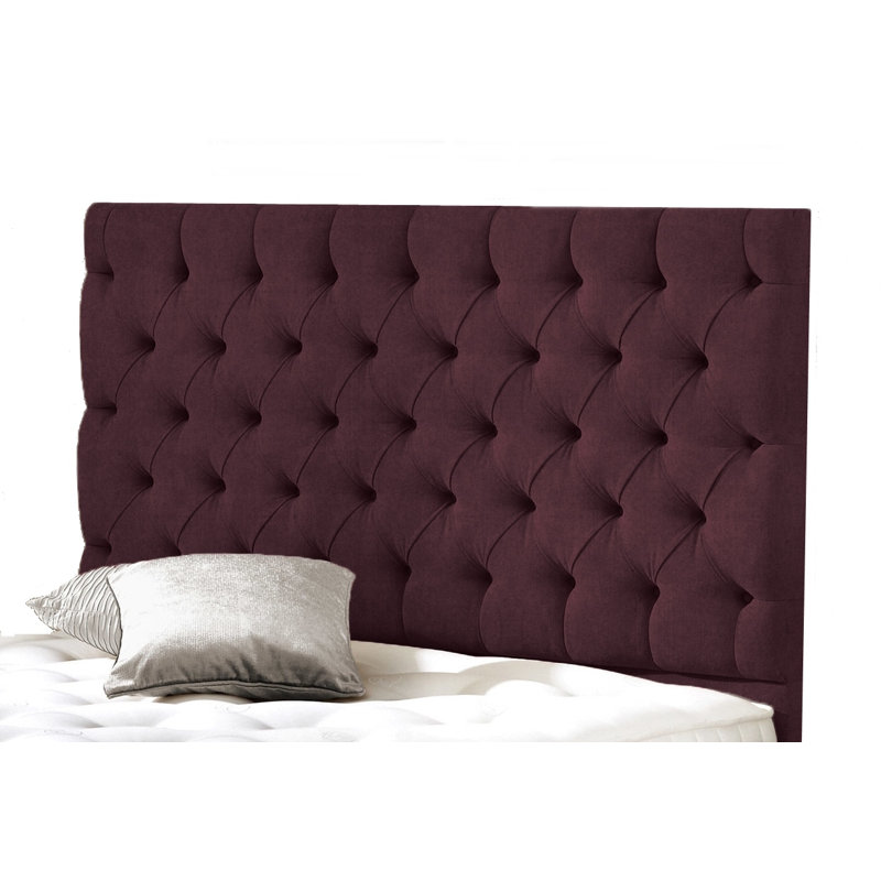 Ryan Upholstered Headboard, Super King (6'), Plum