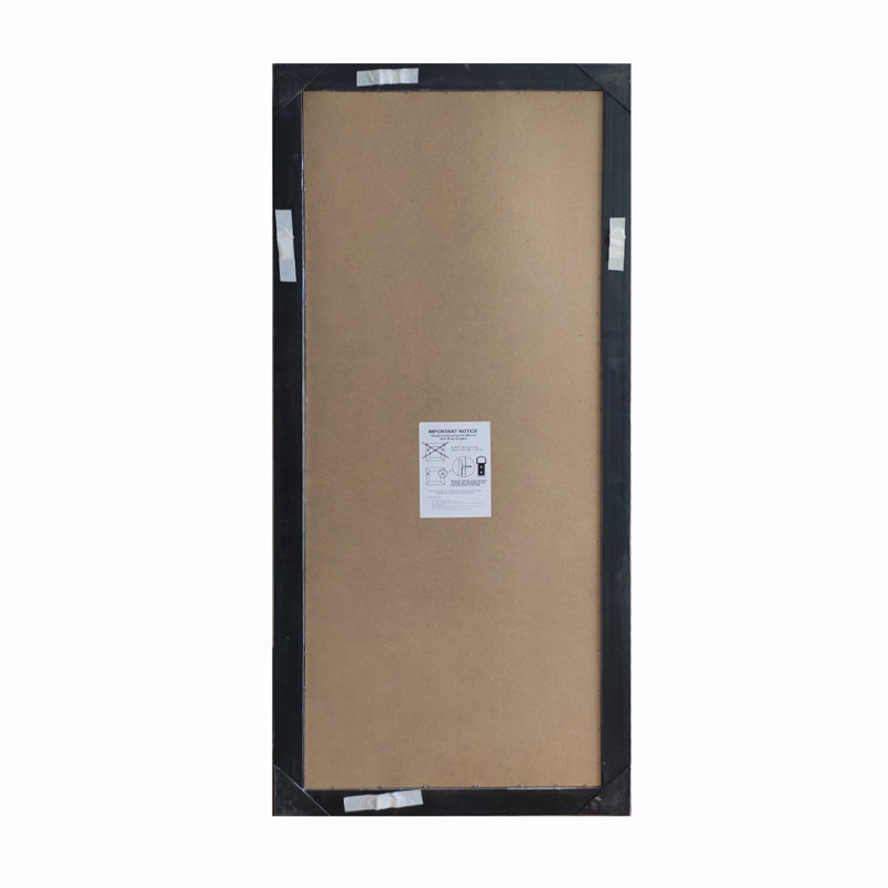 Bonvale Solid Wood Rectangle Mirror, Silver
