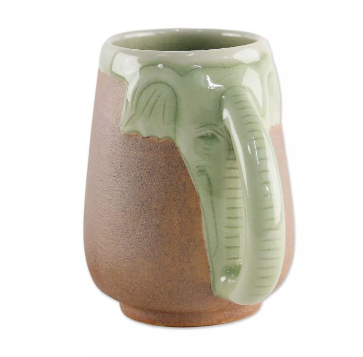Tasse à café Morning Elephant, Brun