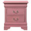 Charmante table de chevet traditionnelle rose-1428437246