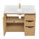 Abuja 48" Single Bath Vanity with White Grain Stone Top