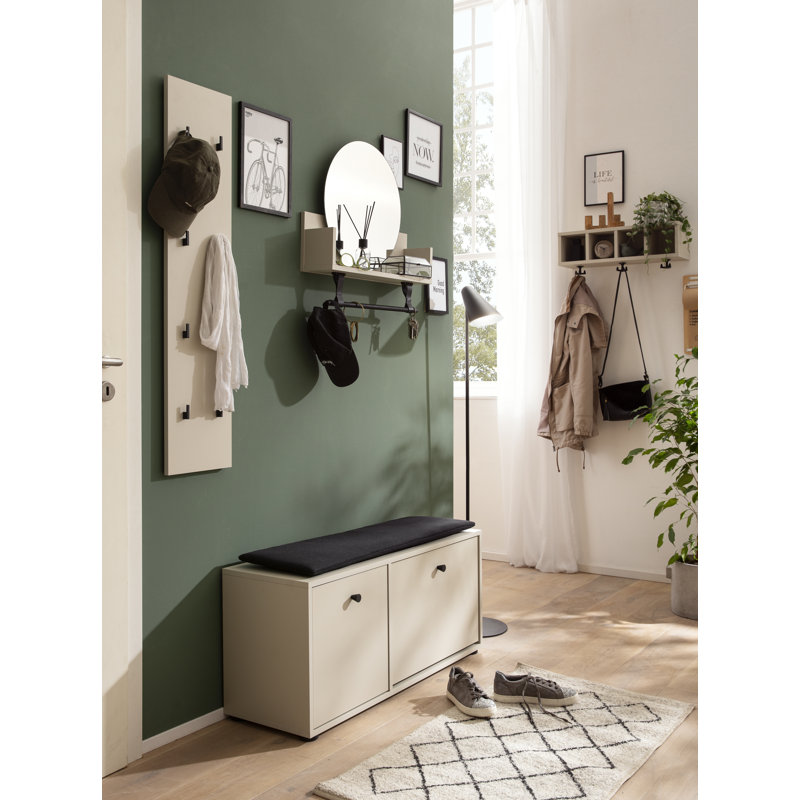 Bruckner 8 Pair Shoe Storage Bench
