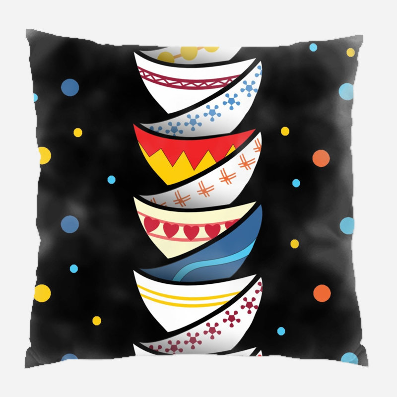 Coussin décoratif à motif, Intérieur