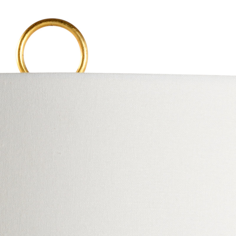 Oliver Ceramic Table Lamp, Butterscotch Glaze/Anitque Gold Leaf