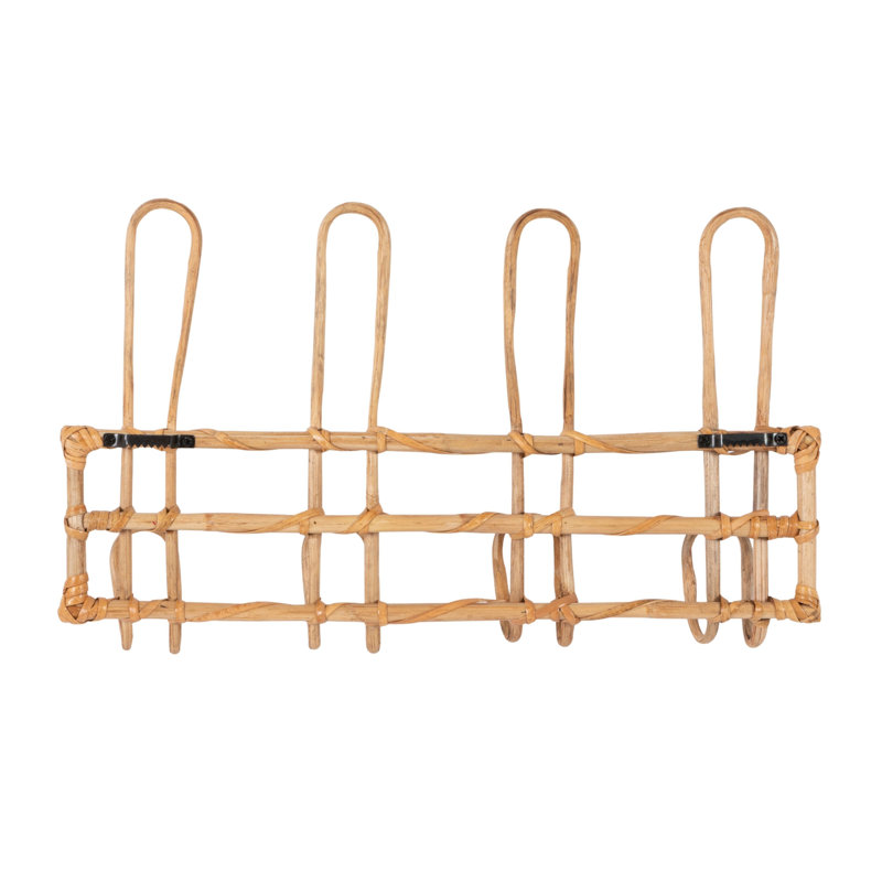 Parrish Rattan Wall Mounted Coat Rack