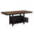 Mendenhall Rectangular 80'' Storage Counter Table