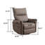 Fauteuil inclinable classique avec chaise berçante et pivotante-1880134883
