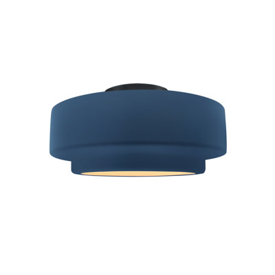 Dottie Ceramic LED Semi Flush Mount