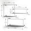 Tolentino 3 Piece Metal Floating Shelf
