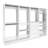 White Freestanding Walk in Wood Closet System