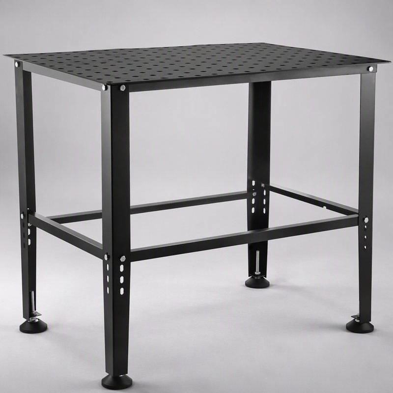 Table de soudage robuste avec plusieurs trous de fixation pour une stabilité et une efficacité accrues, capacité de 800 lb