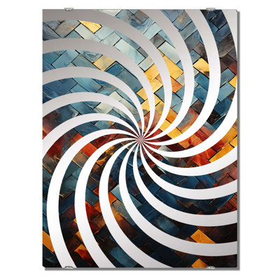 Yelle - Abstract Tile Big Wall Mirror