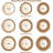 Round Woven Placemats Set Of 6 - Boho Rattan Water Hyacinth Placemats For Dining Table, Farmhouse Rustic Braided Wicker Table Mats For Home And Wedding Decor